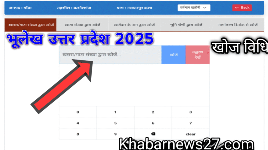 भुलेख उत्तर प्रदेश 2025 